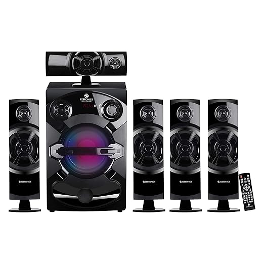 ZEBRONICS Spk- Btrucf 80 Watt 5.1 Channel Wireless Bluetooth Multimedia Speaker (Black)